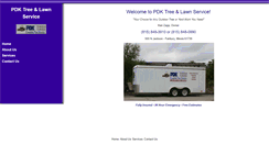 Desktop Screenshot of pdktreeservice.com