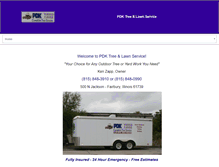 Tablet Screenshot of pdktreeservice.com